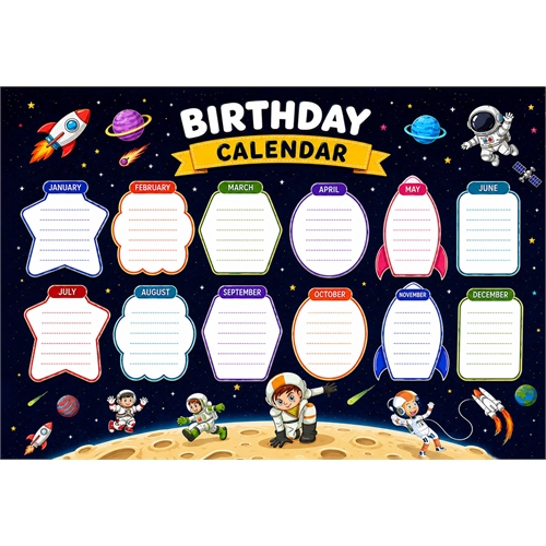 Classroom Birthday Calendar Space Design